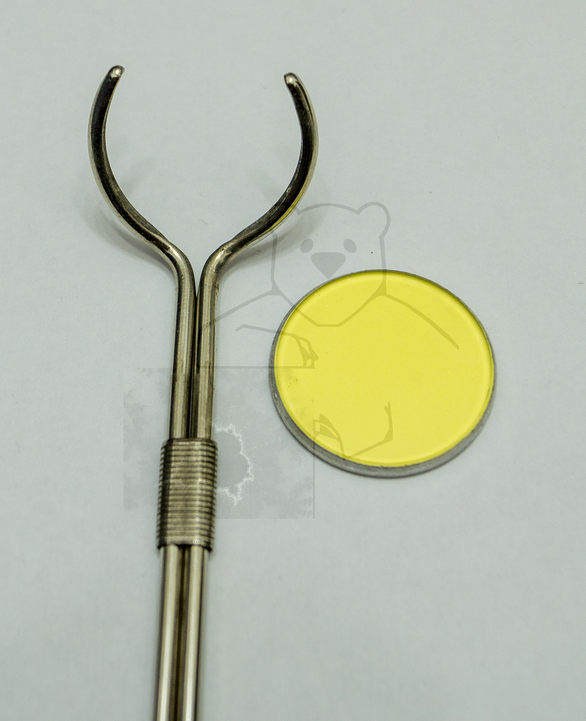 Detailansicht Röntgenspiegel, Spielgel und Halter